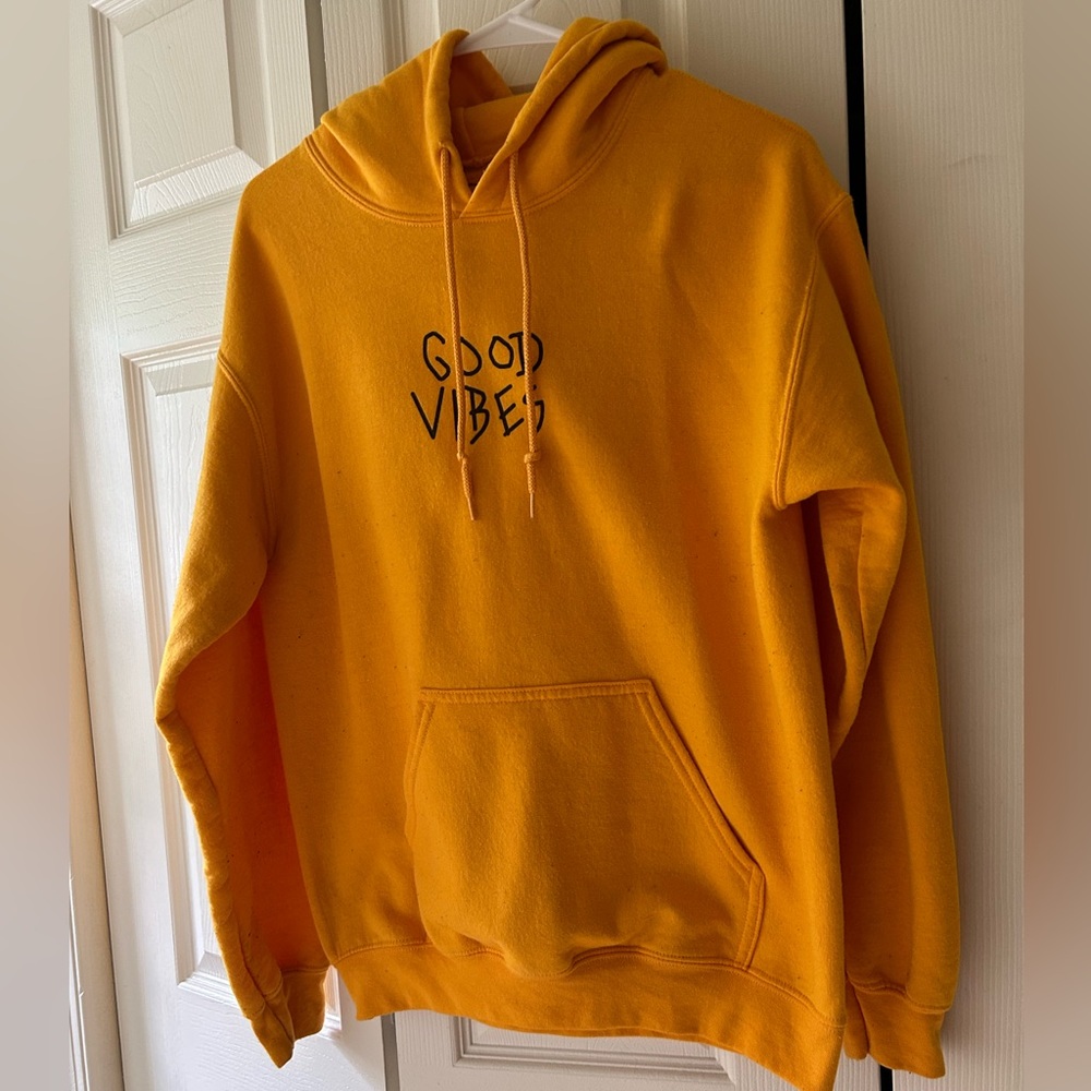 Gold Good Vibes Hoodie - Picture 2 of 4